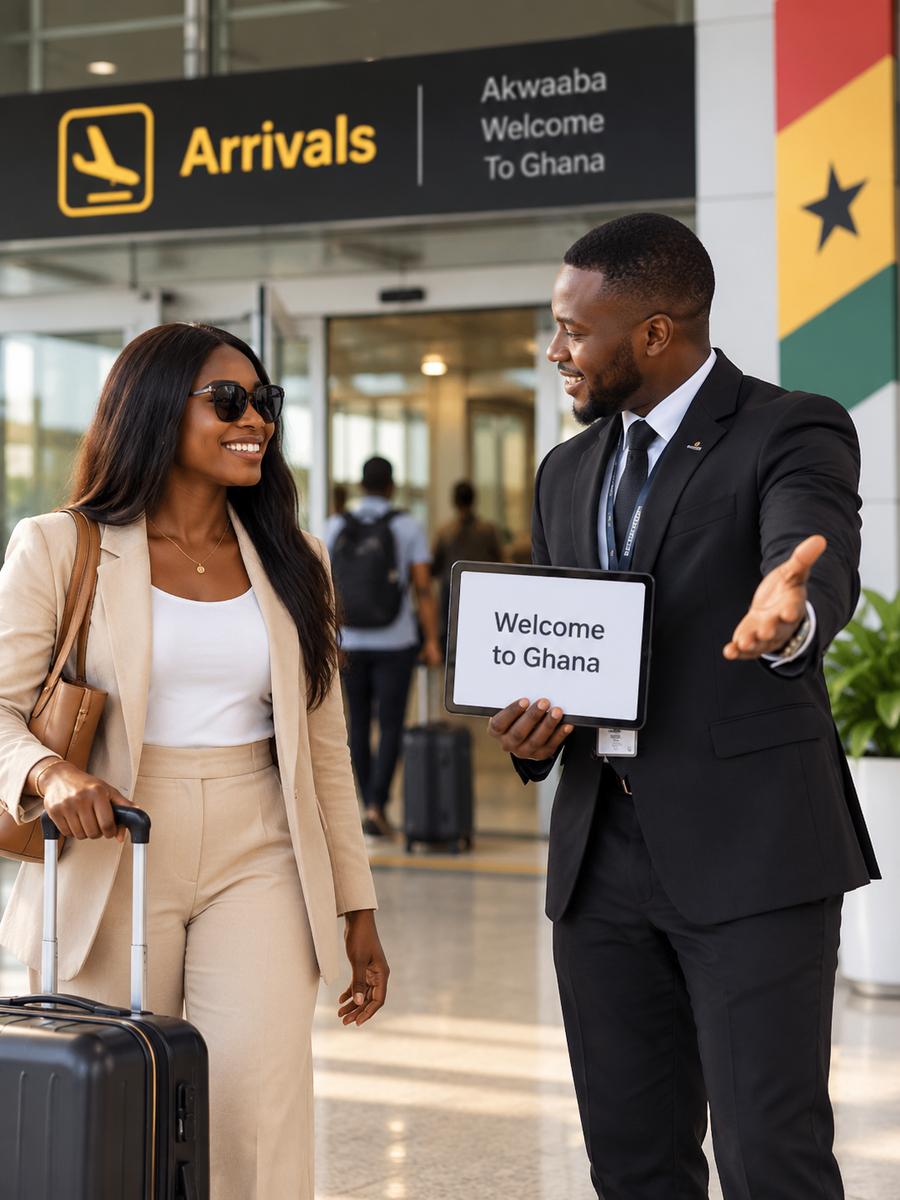 Delegates arriving at the airport