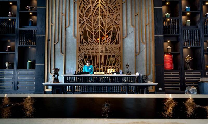 Hotel concierge desk