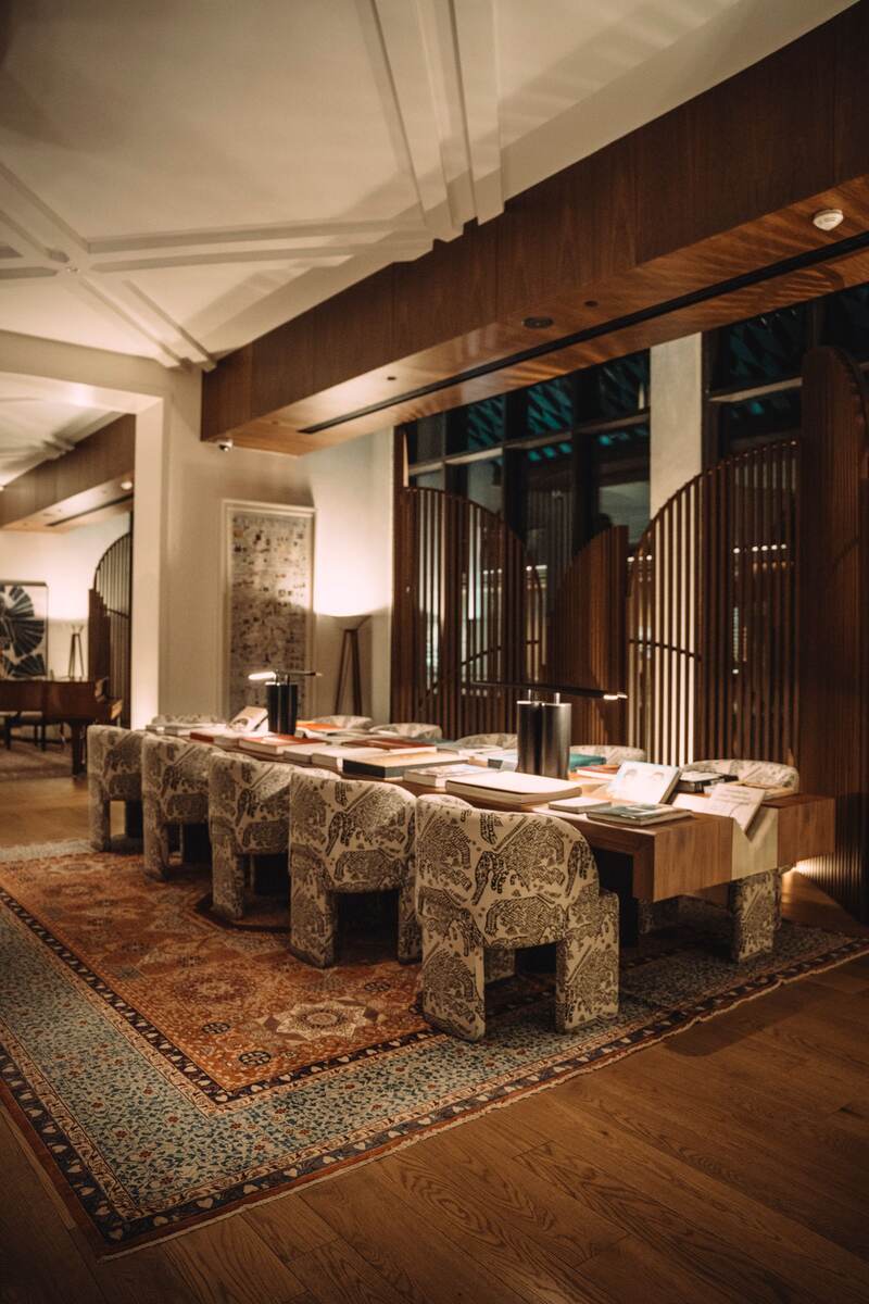 Business hotel lobby